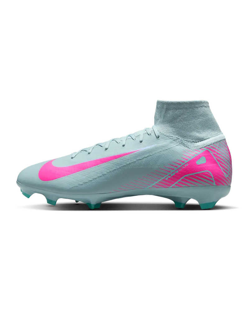 Nike Mercurial Superfly 10 Pro FG High-Top-Fußballschuh - Grau Grau