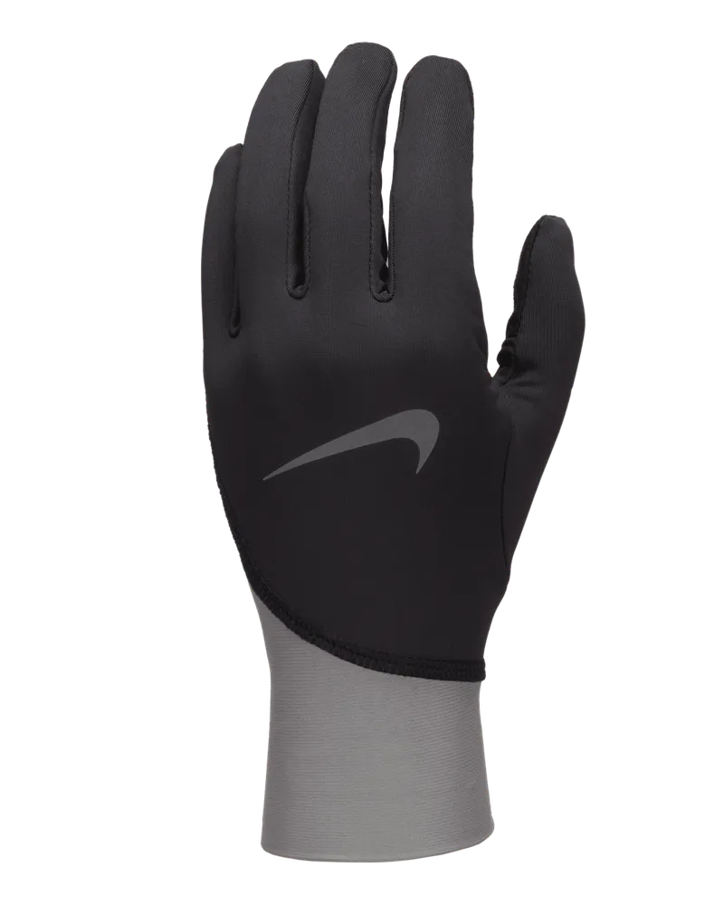 Nike Pacer mittelschwere Therma-FIT-Laufhandschuhe (Herren) - Schwarz Schwarz