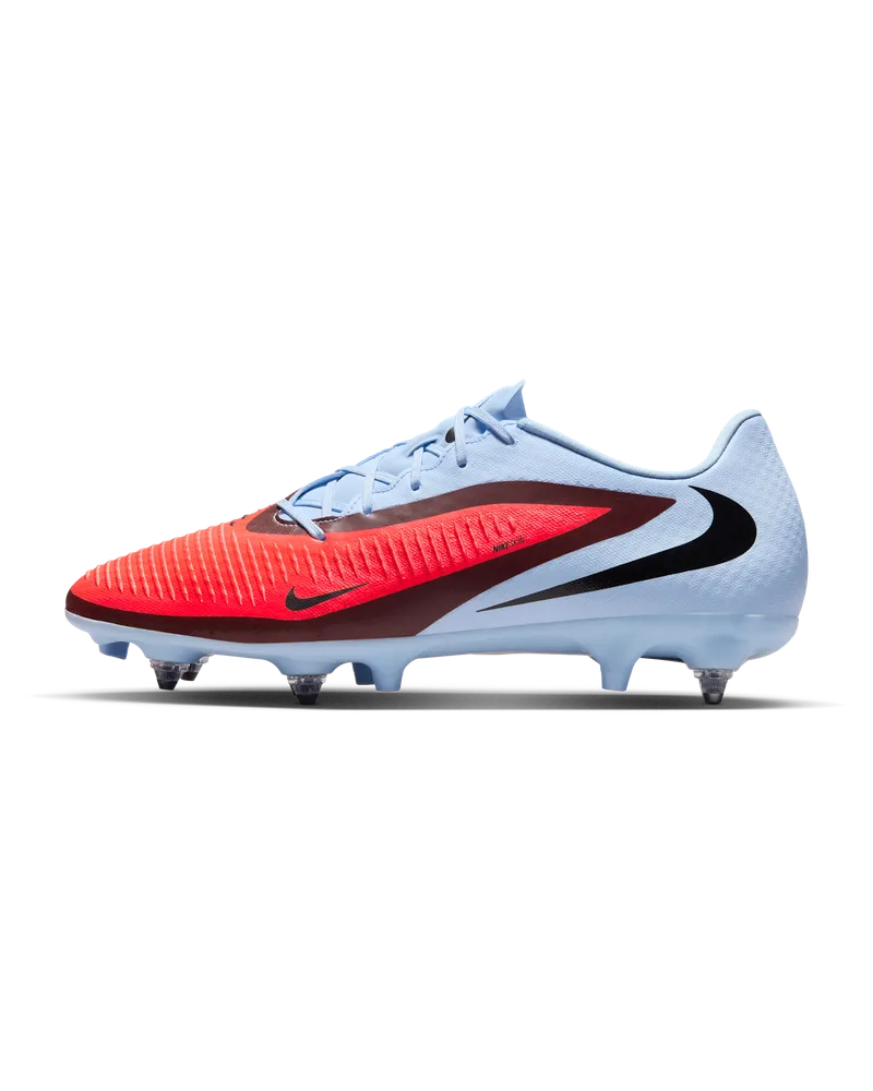 Nike Phantom 6 Low Academy Fußballschuh für weichen Rasen - Blau Blau