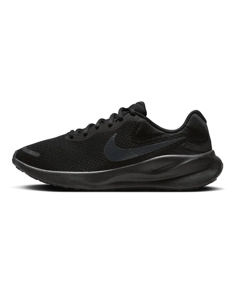 Nike Revolution 7 Damen-Straßenlaufschuh - Schwarz Schwarz