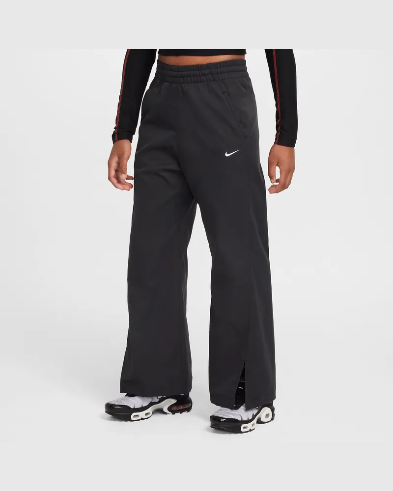 Nike Sportswear Hose aus Webmaterial mit weitem Bein (ältere Kinder, Mädchen) - Schwarz Schwarz