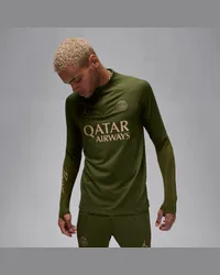 Nike Paris Saint-Germain Strike Fourth Jordan Dri-FIT-Fußball-Drill-Oberteil für Herren - Grün Grün