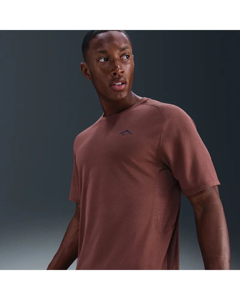 Nike Solar Chase Dri-FIT ADV Kurzarm-Laufoberteil (Herren) - Braun Braun