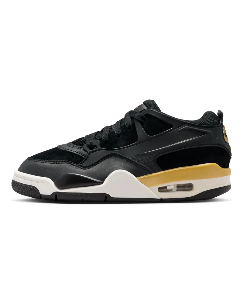 Jordan Air  4 RM Schuh (ältere Kinder) - Schwarz Schwarz