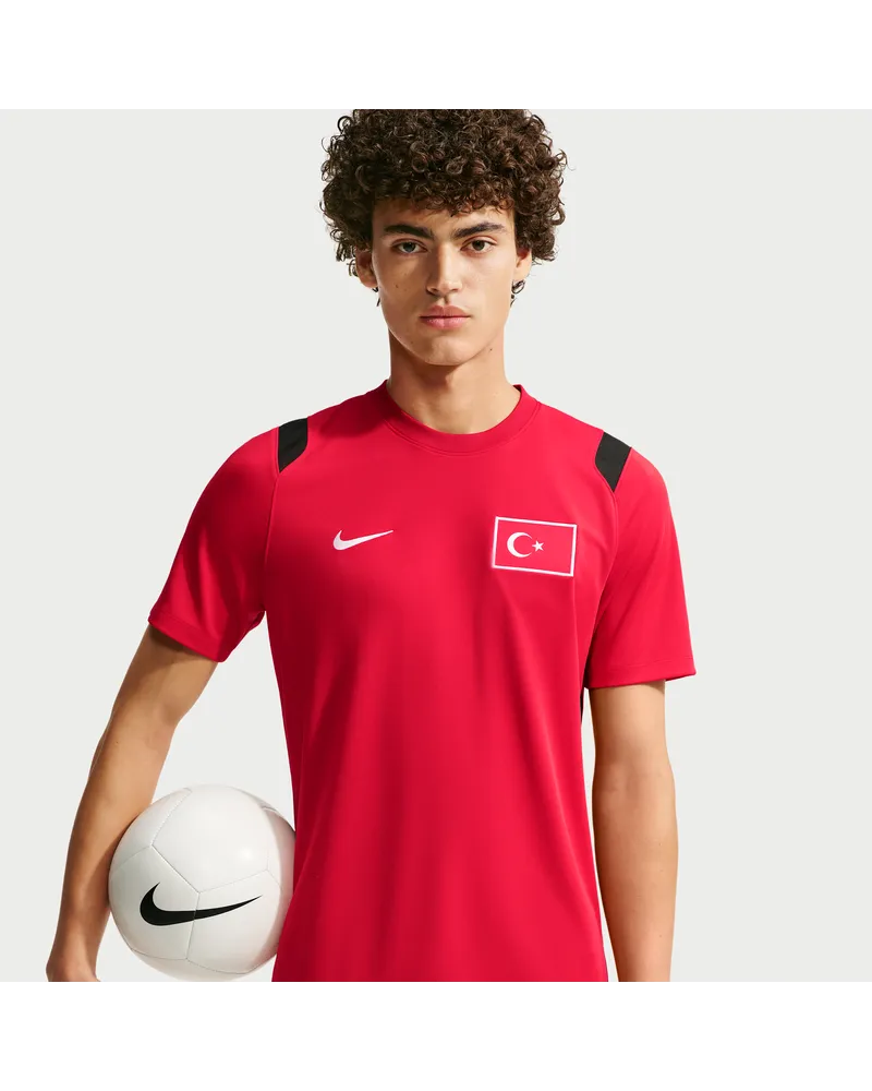 Nike Türkei 2026  Dri-FIT Academy Pro Kurzarm-Fußballoberteil (Herren) - Rot Rot
