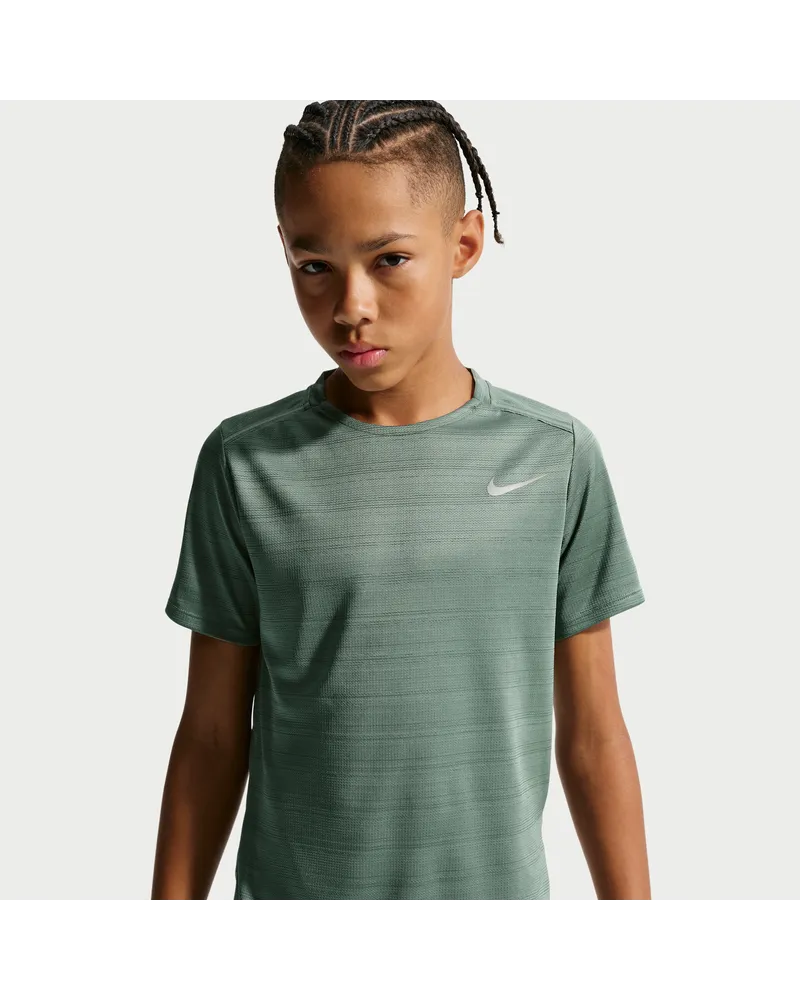 Nike Miler Kurzarmshirt (ältere Kinder, Jungen) - Grau Grau