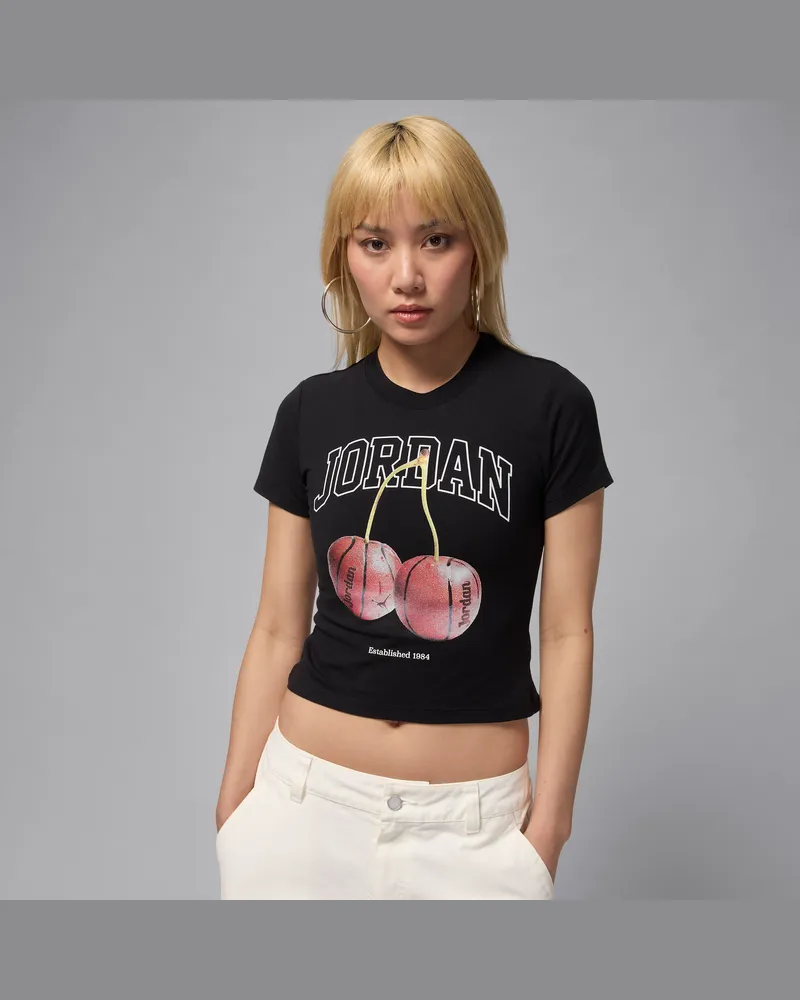 Jordan Brooklyn T-Shirt (Damen) - Schwarz Schwarz