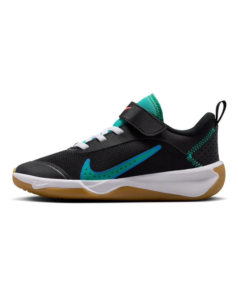 Nike Omni Multi-Court Schuh für jüngere Kinder - Schwarz Schwarz