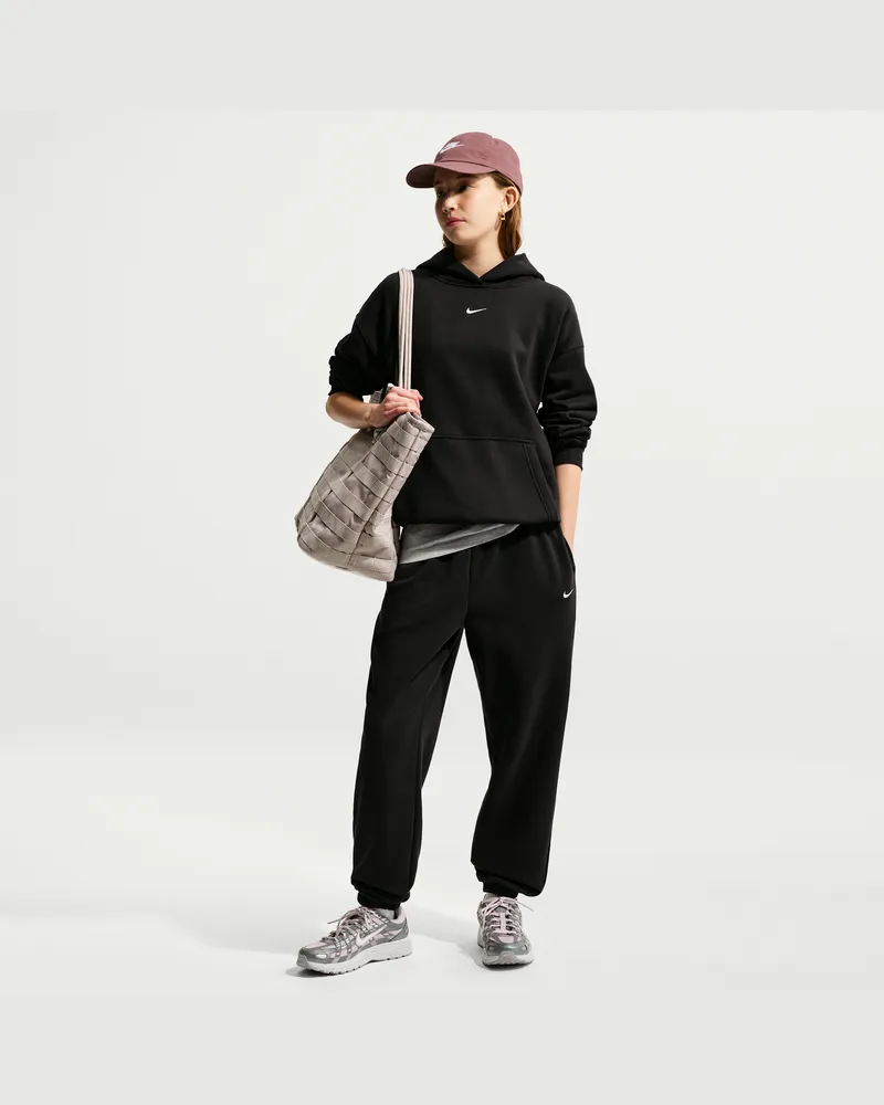 Nike Studio Fleece lockere Hose (Mädchen) - Schwarz Schwarz