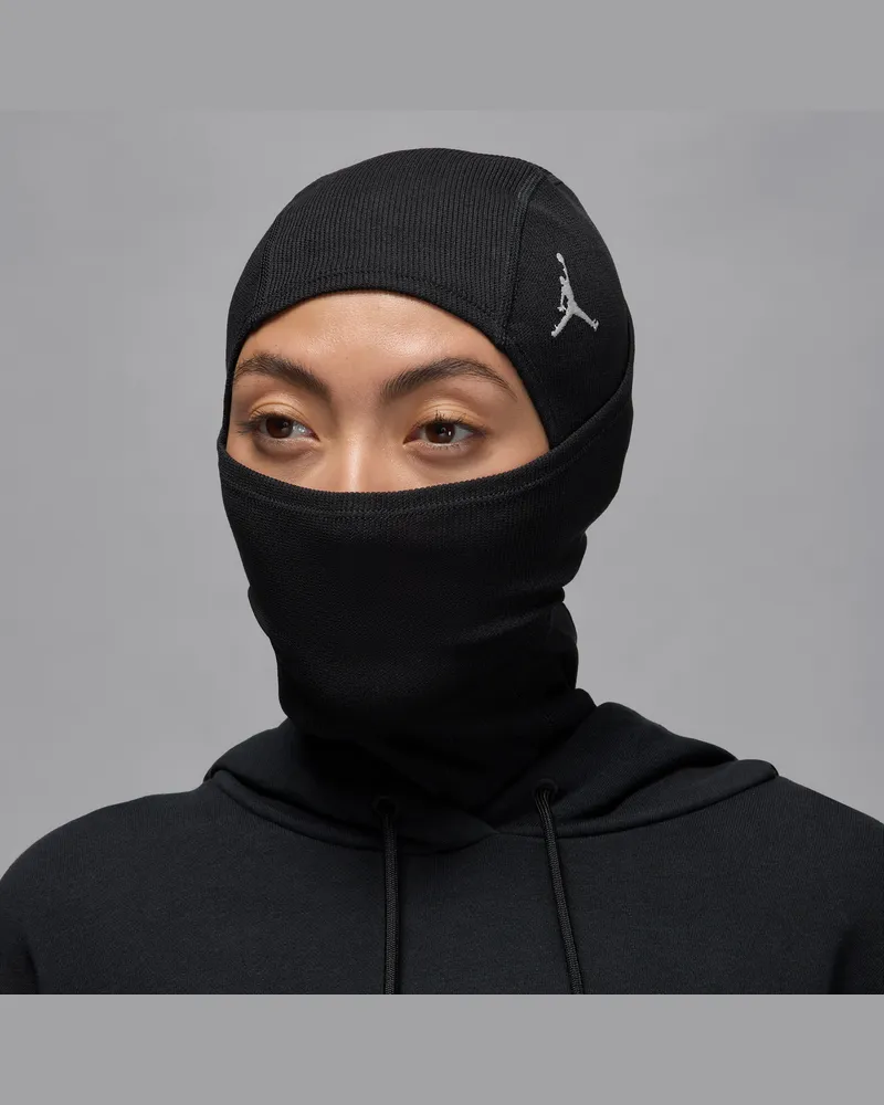 Jordan Flight Warm Kapuze aus Rippstrick - Schwarz Schwarz
