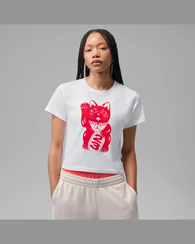 Jordan T-Shirt mit Grafik (Damen) - Weiß Weiß