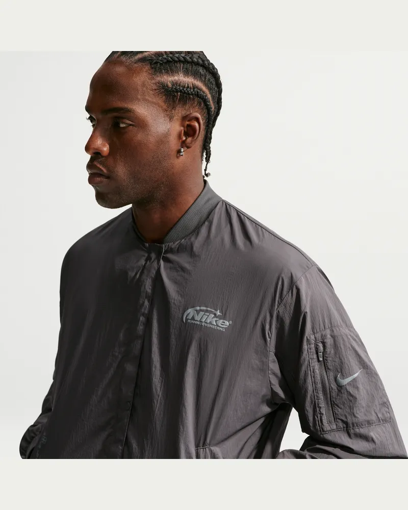 Nike Repel-Laufbomberjacke mit UV-Schutz (Herren) - Braun Braun