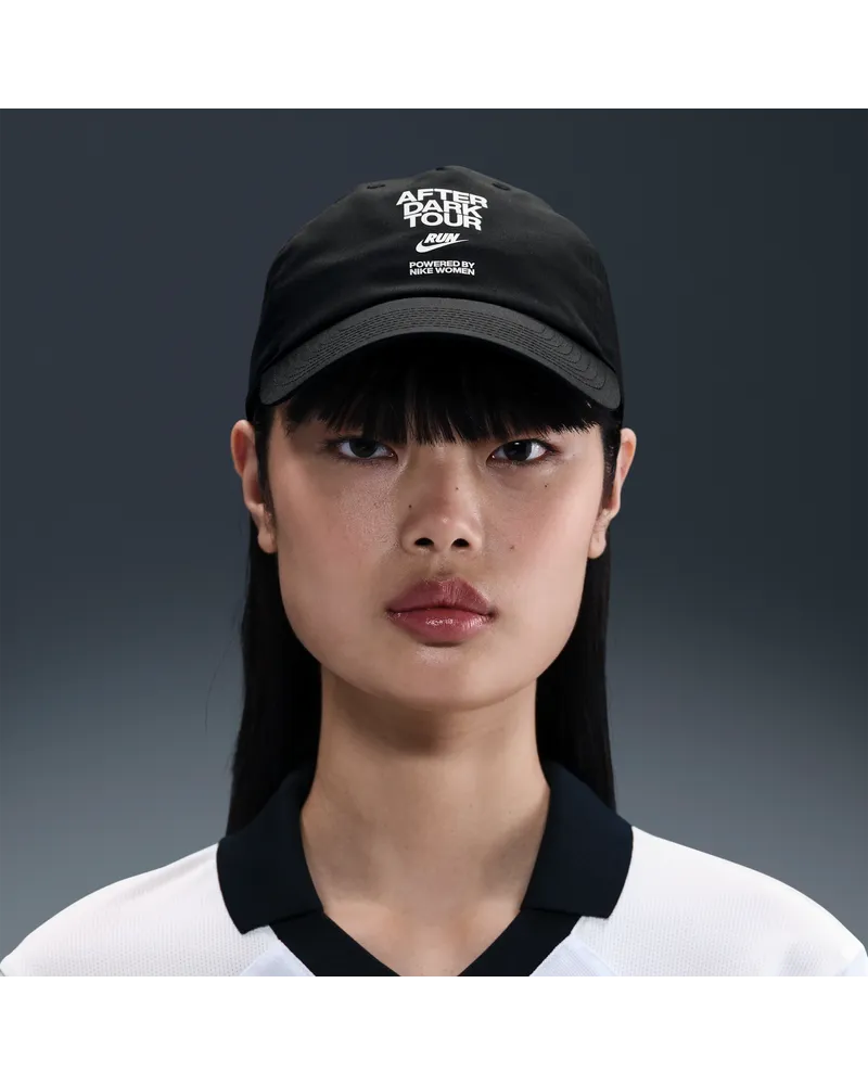 Nike After Dark Tour Dri-FIT unstrukturierte Club-Cap - Schwarz Schwarz