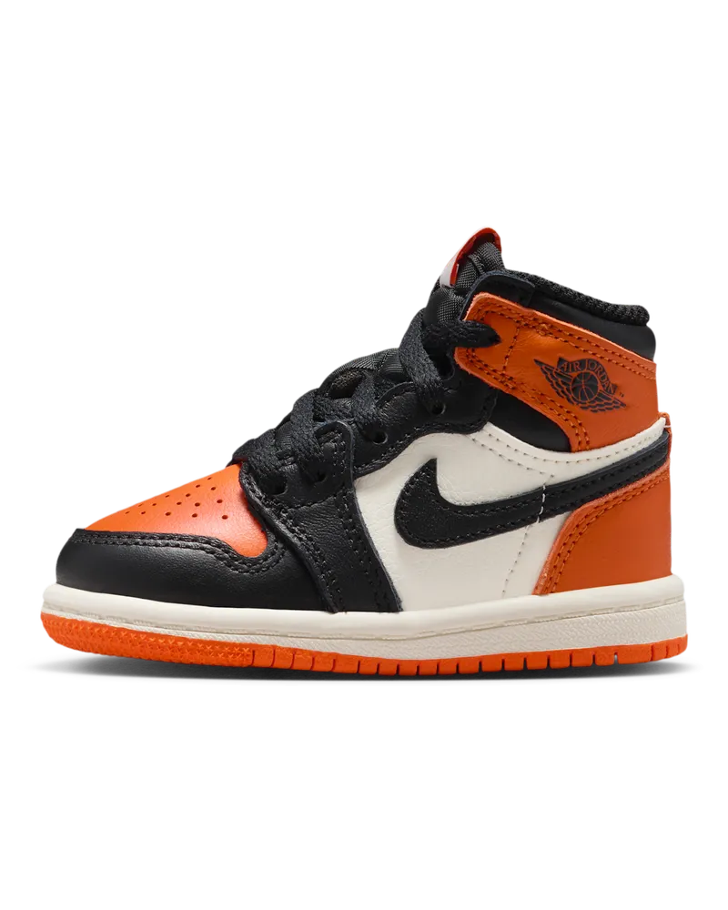 Jordan 1 Retro High OG "Shattered Backboard" Schuh (Babys/Kleinkinder) - Schwarz Schwarz