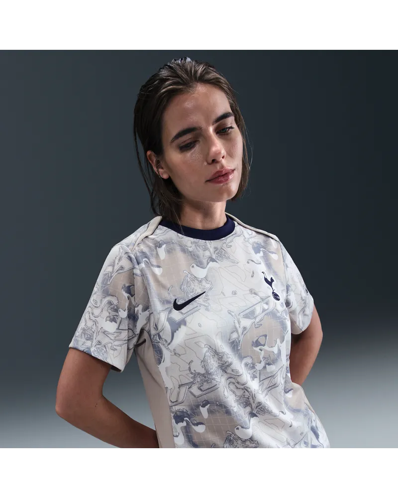 Nike Tottenham Hotspur Academy Pro Home  Dri-FIT Pre-Match-Kurzarm-Fußballoberteil (Damen) - Weiß Weiß