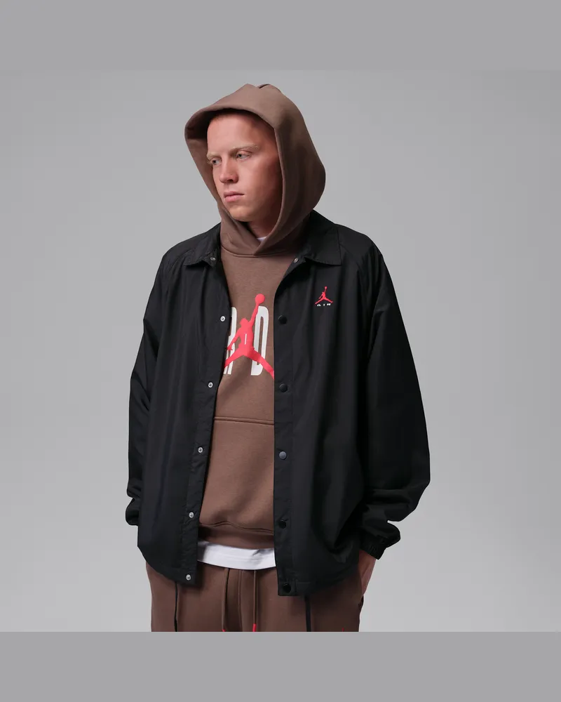Jordan Brooklyn Coaches-Jacke (Herren) - Schwarz Schwarz