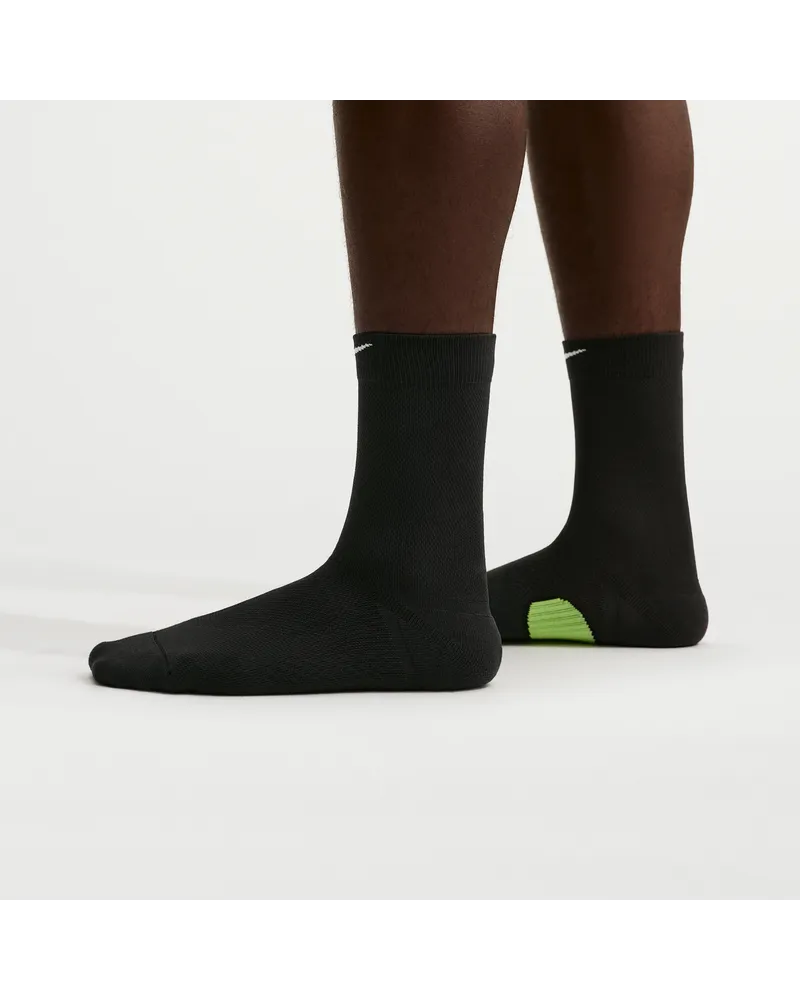 Nike Running Midweight Crew-Socken (1 Paar) - Schwarz Schwarz