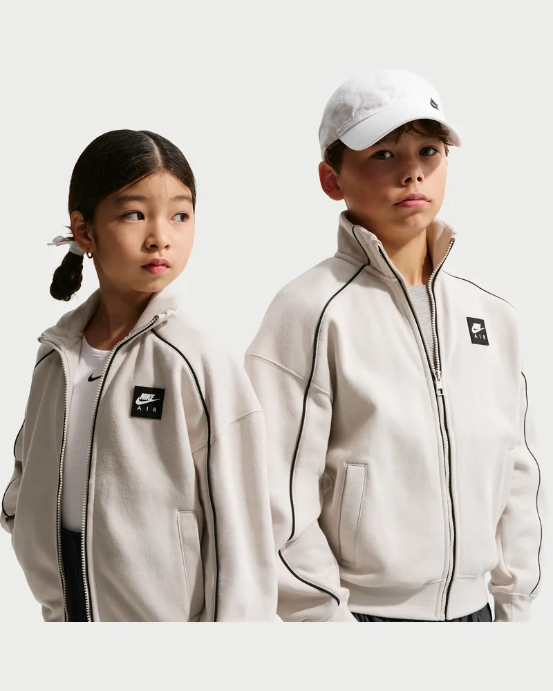 Nike Air Fleece-Trainingsjacke (ältere Kinder) - Grau Grau