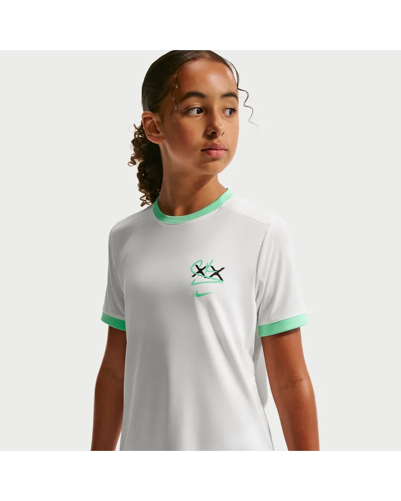 Nike Sam Kerr Academy  Dri-FIT Fußballoberteil (ältere Kinder, Mädchen) - Weiß Weiß