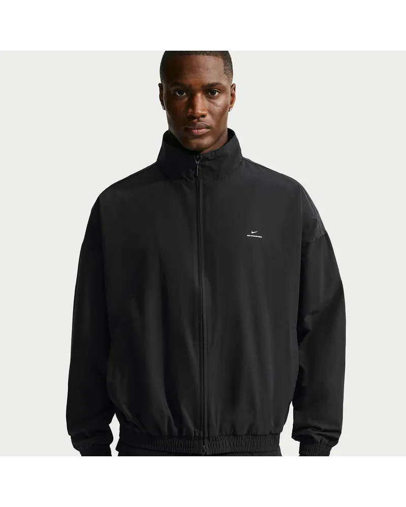 Nike Standard Issue Nike Dri-FIT Basketballjacke aus Webmaterial (Herren) - Schwarz Schwarz