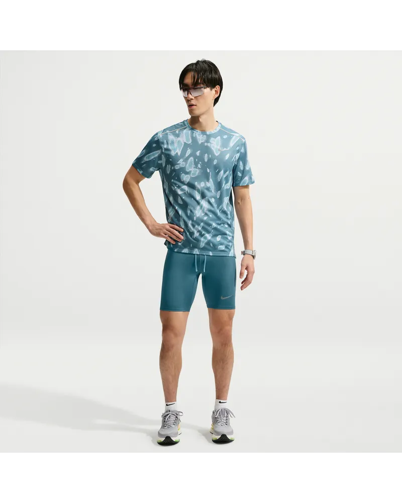 Nike Fast Dri-FIT halblange Lauftights mit Innenslip für Herren - Blau Blau
