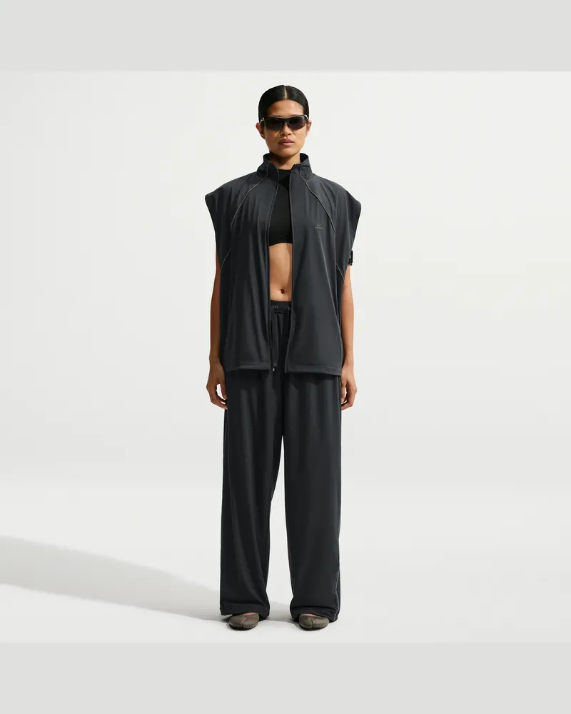 Nike SKIMS Stretch Nylon Oversize-Hose (Damen) - Schwarz Schwarz