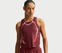 AeroSwift Dri-FIT-ADV-Lauf-Tanktop im Crop-Design für Damen - Rot