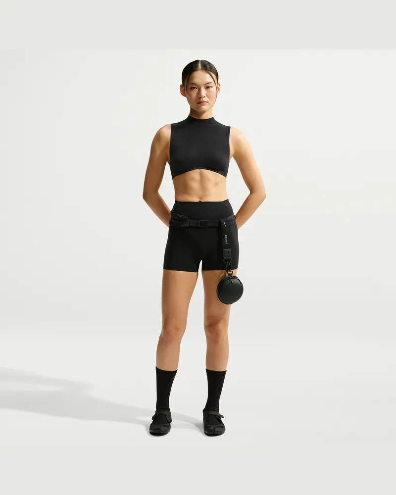 Nike SKIMS Studio Stretch Shorts (ca. 8 cm, Damen) - Schwarz Schwarz