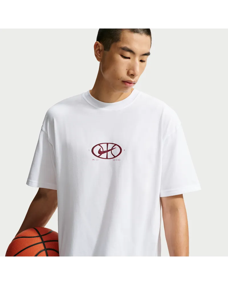 Nike Basketball-T-Shirt (Herren) - Weiß Weiß