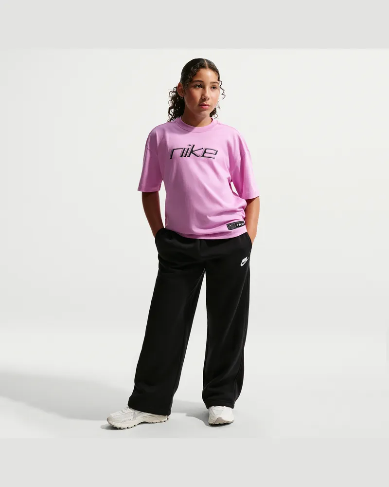 Nike weite Hose mit offenem Saum (Kinder) - Schwarz Schwarz