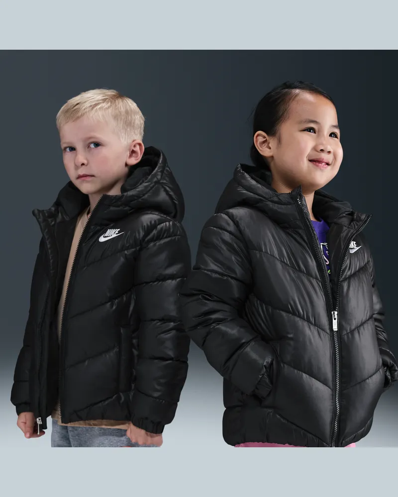 Nike All Day Play" Puffer-Jacke (jüngere Kinder) - Schwarz Schwarz