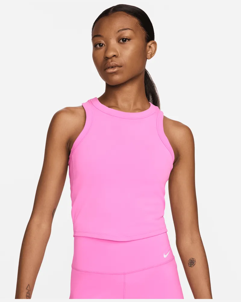 Nike One Fitted Dri-FIT Kurztanktop für Damen - Rot Rot
