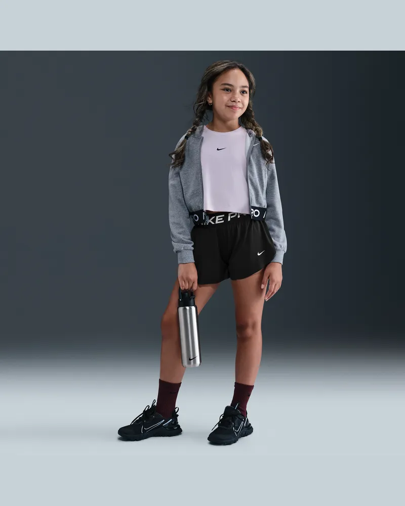 Nike Pro Dri-FIT 2-in-1-Shorts (ältere Kinder, Mädchen) - Schwarz Schwarz