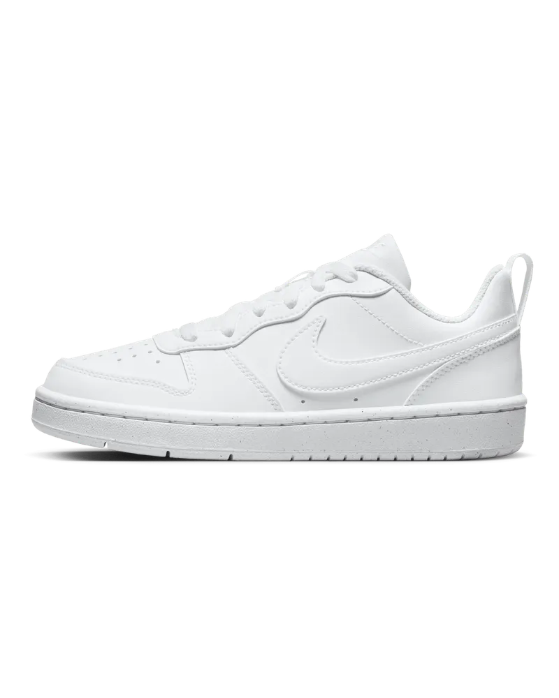 Nike Court Borough Low Recraft Schuh für ältere Kinder - Weiß Weiß