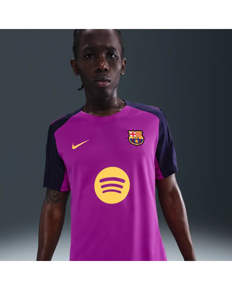 Nike FC Barcelona Strike  Fußball-Kurzarmshirt mit Dri-FIT-Technologie (Herren) - Lila Lila