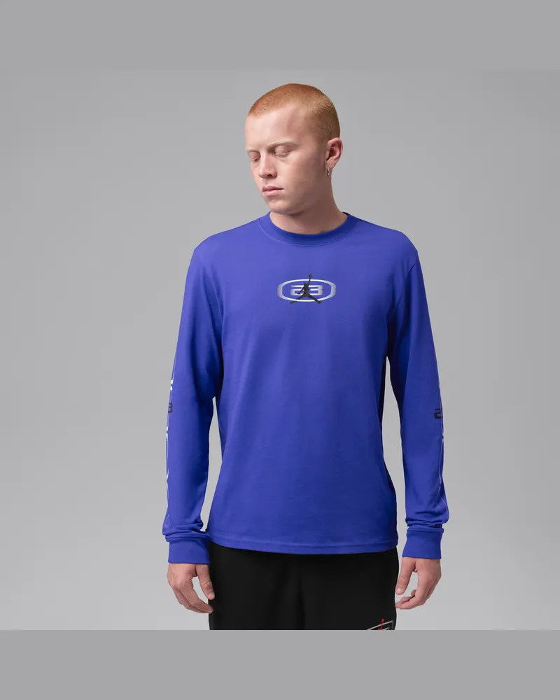 Jordan Sport Dri-FIT-Longsleeve für Herren - Blau Blau