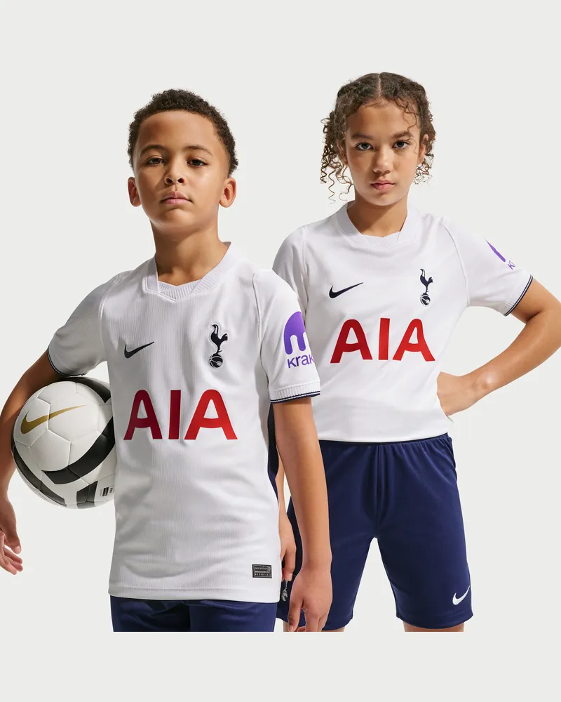 Nike Tottenham Hotspur 2026/27 Stadium Home  Dri-FIT Replika-Fußballtrikot (ältere Kinder) - Weiß Weiß