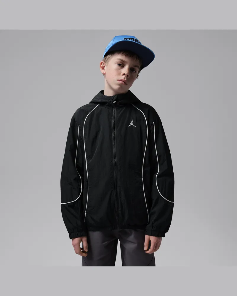 Jordan Windjacke mit Farbblock-Design (ältere Kinder) - Schwarz Schwarz