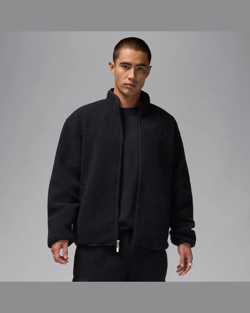 Jordan Flight Jacke aus hochflorigem Fleece (Herren) - Schwarz Schwarz