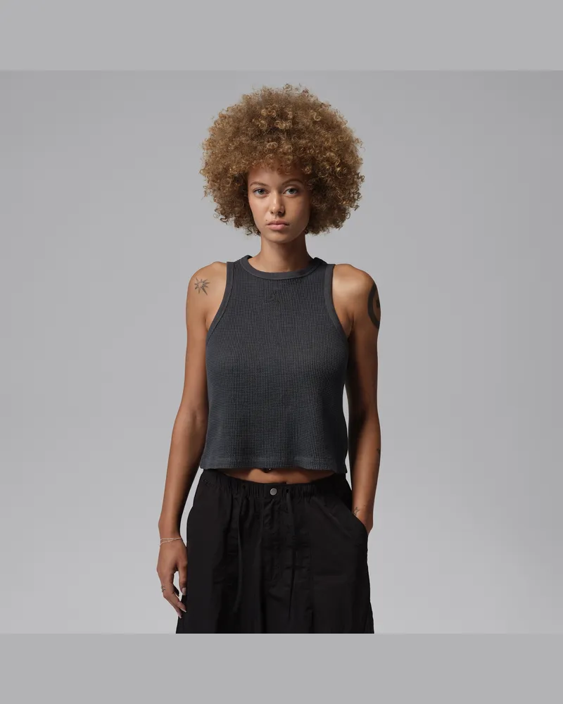 Jordan Flight Tanktop mit Waffelstruktur (Damen) - Schwarz Schwarz