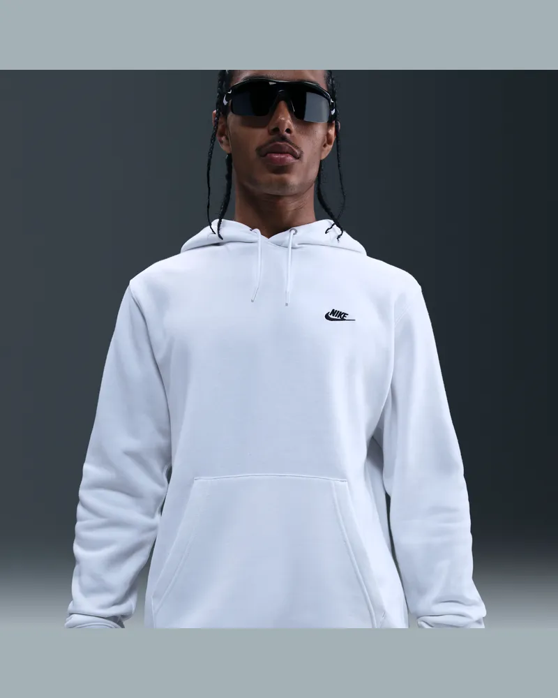 Nike Club Fleece-Hoodie (Herren) - Weiß Weiß