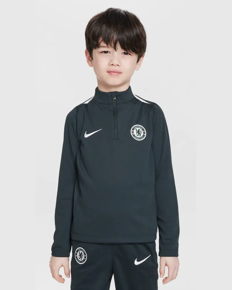 Nike FC Chelsea Academy Pro  Dri-FIT Fußball-Trainingsoberteil (jüngere Kinder) - Grün Grün