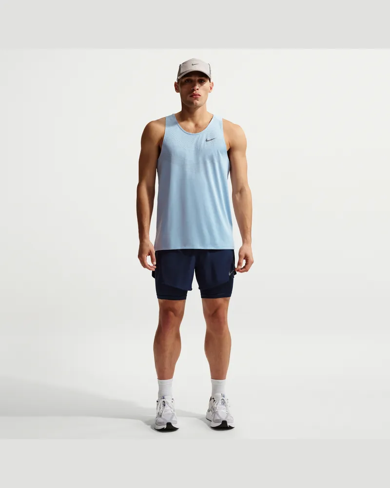 Nike Stride Dri-FIT Hybrid-Laufshorts für Herren (ca. 12,5 cm) - Blau Blau