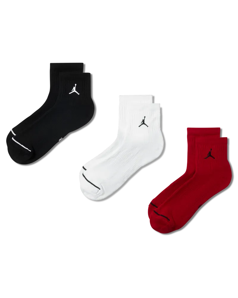 Jordan Knöchelsocken für jeden Tag (3 Paar) - Schwarz Schwarz