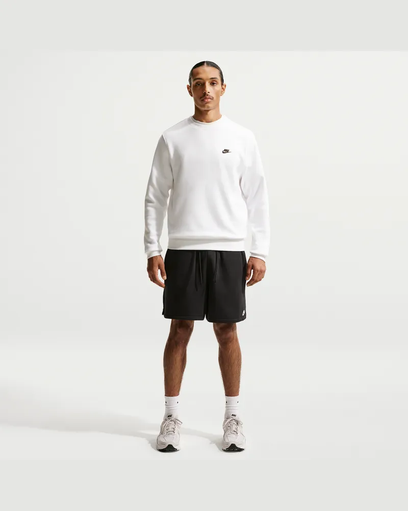 Nike Club Flow-Shorts aus French Terry für Herren - Schwarz Schwarz