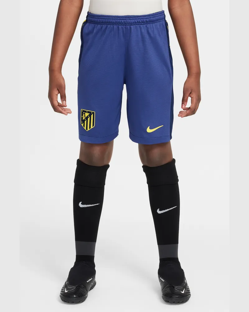 Nike Atlético Madrid 2025/26 Stadium Away  Replika-Fußballshorts mit Dri-FIT-Technologie (ältere Kinder) - Blau Blau