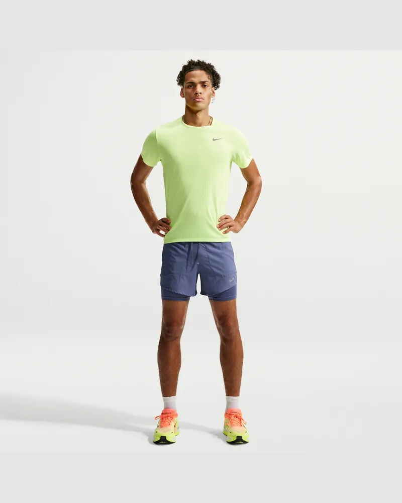 Nike Stride Dri-FIT Hybrid-Laufshorts für Herren (ca. 12,5 cm) - Blau Blau