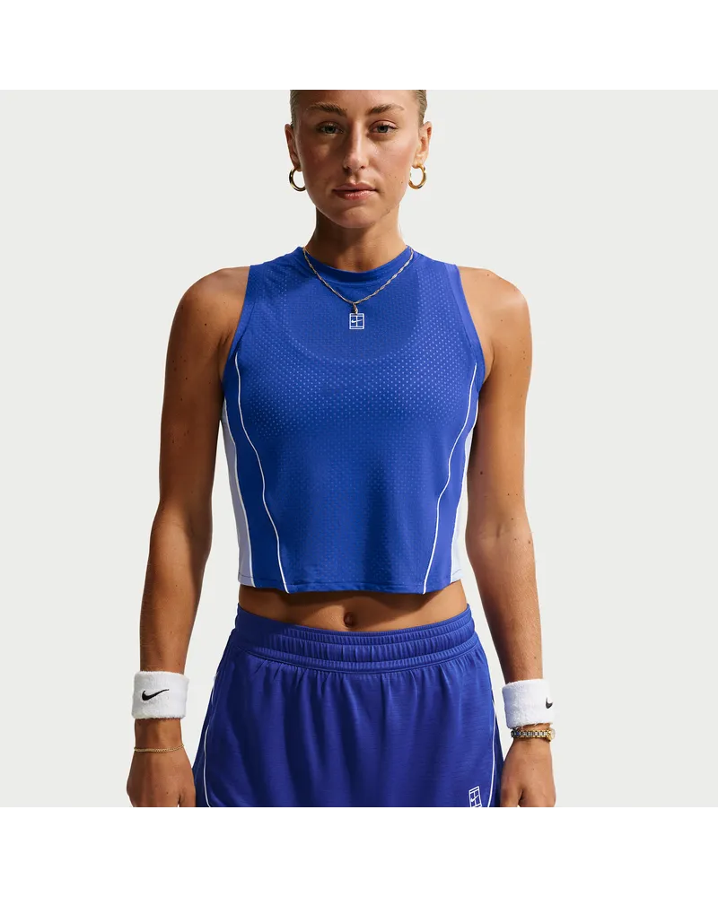 Nike Court Advantage Dri-FIT Tennis-Tanktop für Damen - Blau Blau