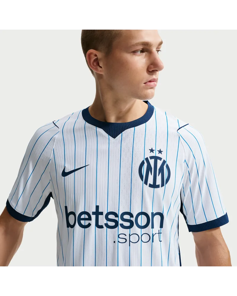 Nike Inter Mailand 2026/27  Aero-FIT authentisches Auswärtsmatch-Fußballtrikot (Herren) - Weiß Weiß