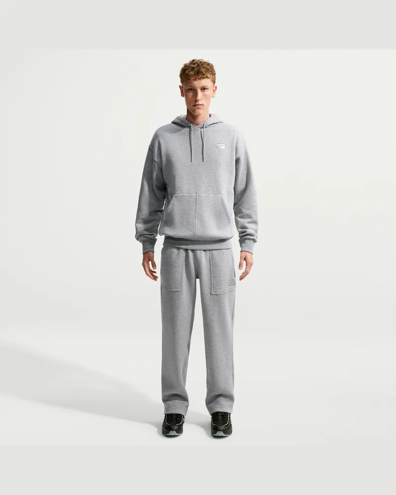 Nike Fleecehose mit offenem Saum (Herren) - Grau Grau